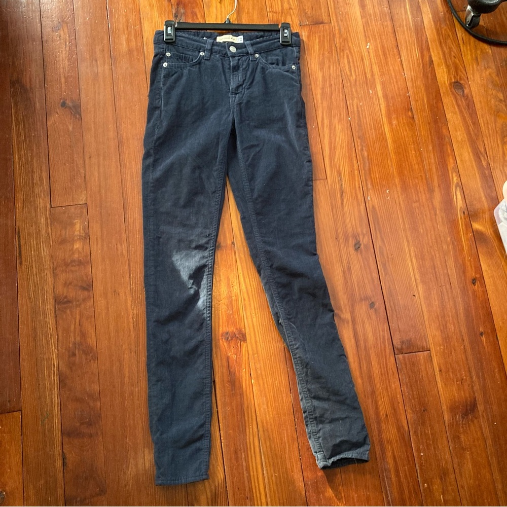 The Cords & Co, indigo skinny corduroy pants